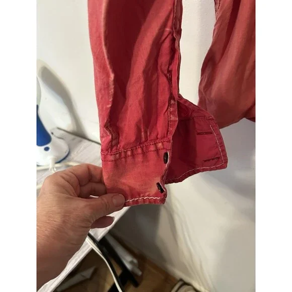 Roar Signature Embroidered Front & Back Shirt Mens XL Red LS ButtonUp Y2k - Picture 4 of 11